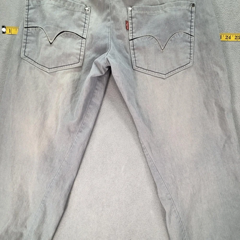 VTG Levis Engineered Jeans Mens Lightweight Gray Denim Relaxed Fits 30x27